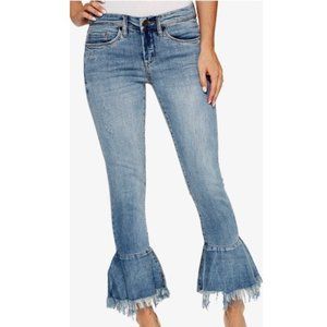 NWT Blank NYC Raw Edge Flare Bottom Jeans